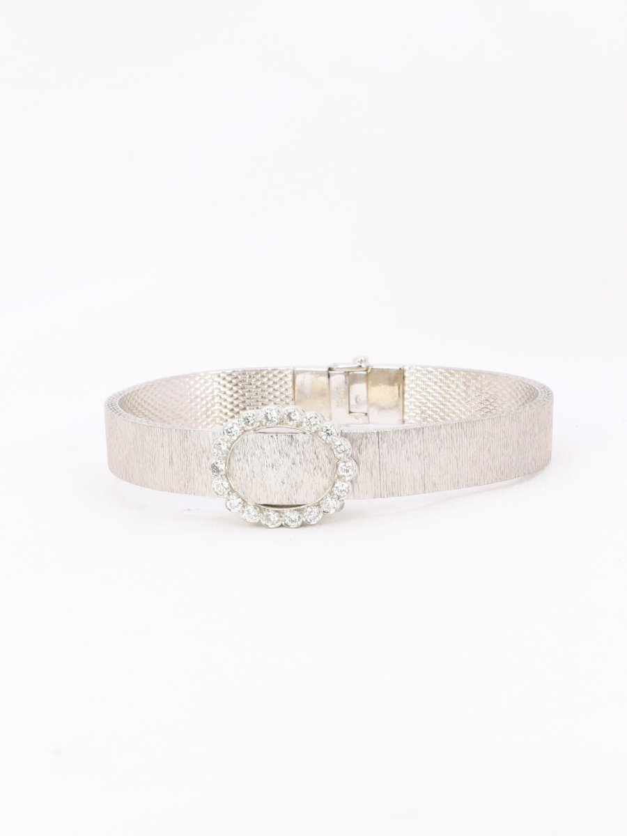 ANDRE COL Montre à secret or blanc diamants - Castafiore