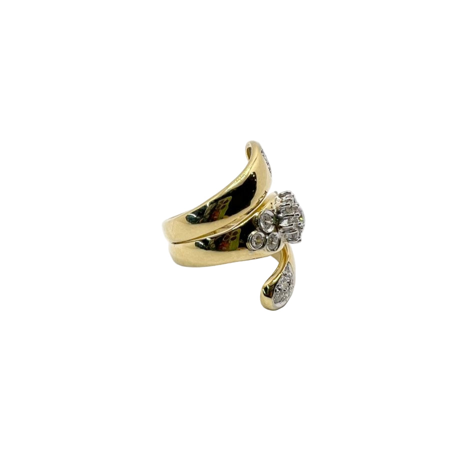 Anello oro 18 kt con diamanti naturali - Castafiore