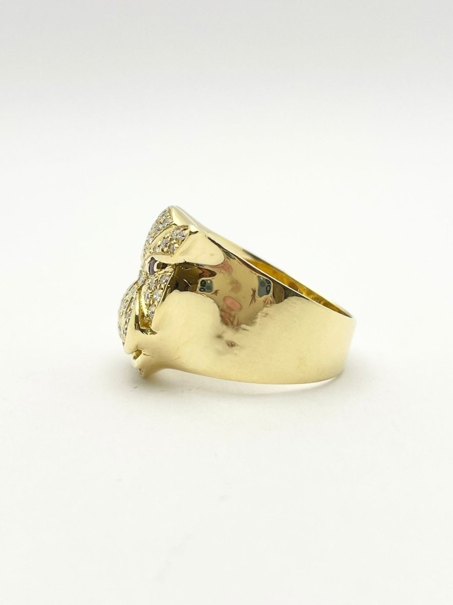 Anello oro 18KT con rubini naturali e diamanti naturali ct 0.70 VVS G - Castafiore
