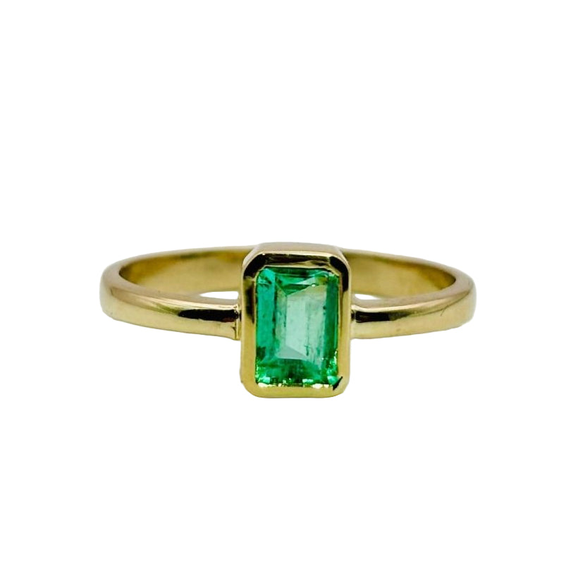 ANILLO DE ORO CON ESMERALDA - Castafiore