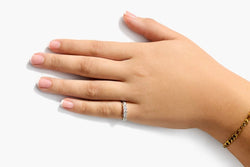 ANILLO EN ORO BLACO Y DIAMANTES - Castafiore