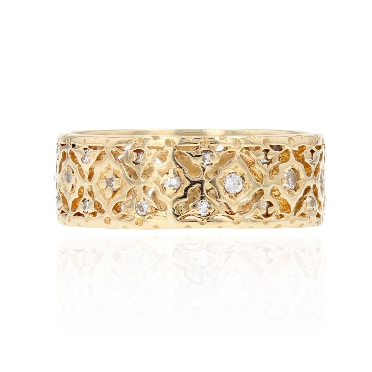 Anneau ancien en or et diamants - Castafiore