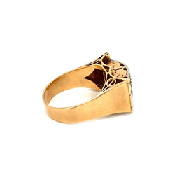 Art Deco 1.50 Carat Diamond Gold Band Ring - Castafiore