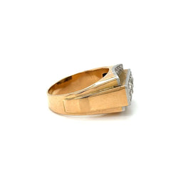 Art Deco Diamond Gold Cocktail Ring - Castafiore