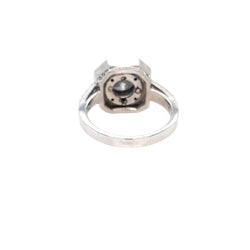 Art Deco Onyx 1.05 Carat Diamond Gold Ring - Castafiore