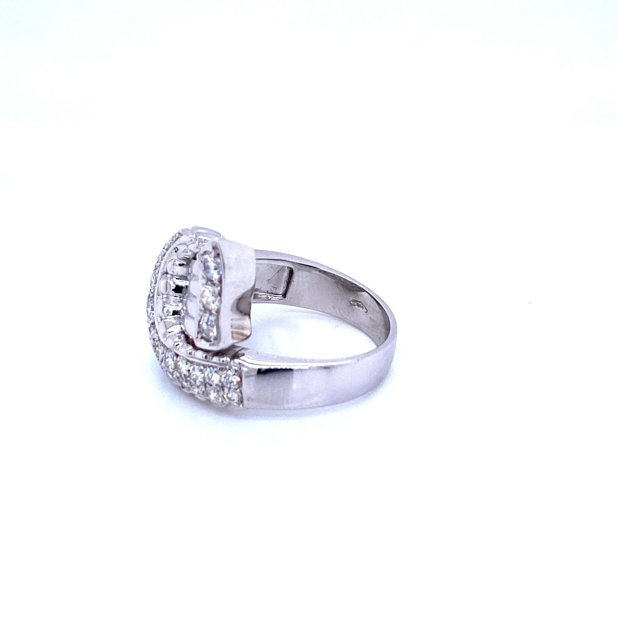 Art Deco Style Diamond Gold Bow Ring - Castafiore