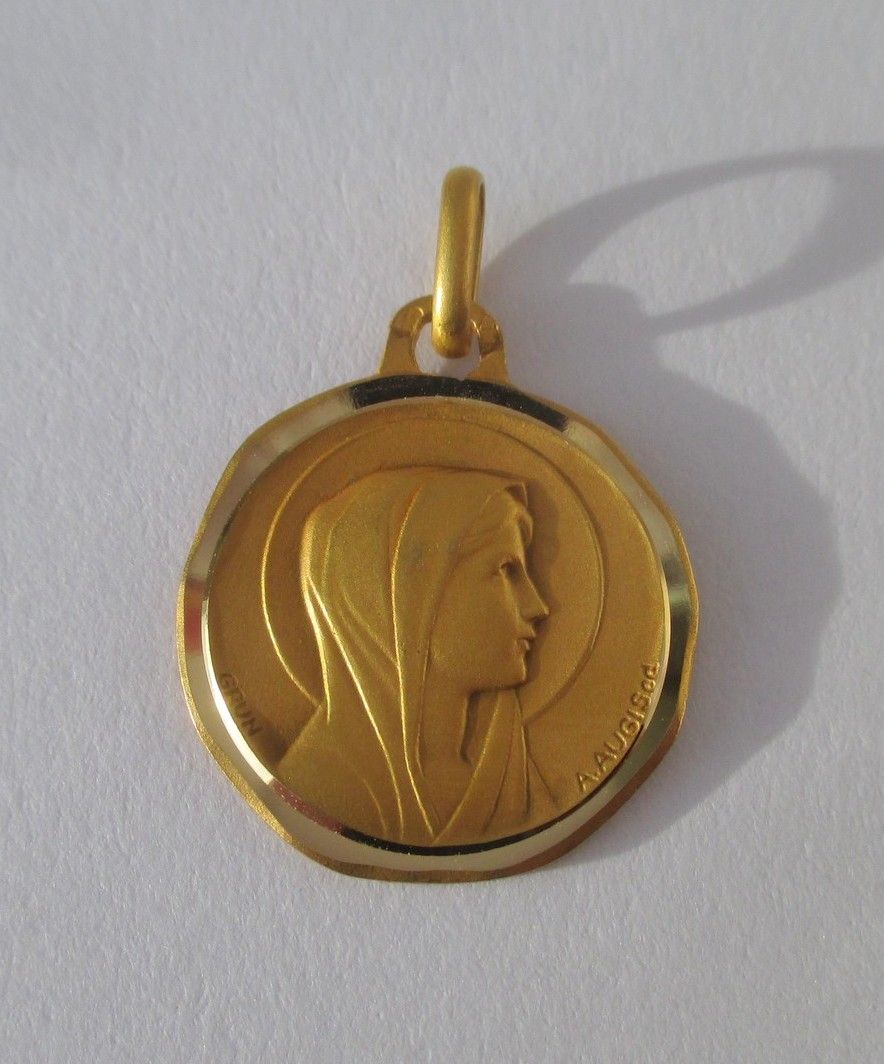 AUGIS et GRUN - Médaille pendentif biface Or - Castafiore