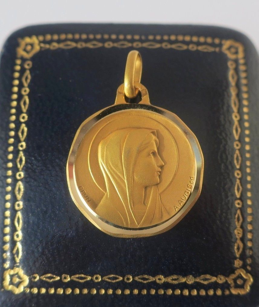 AUGIS et GRUN - Médaille pendentif biface Or - Castafiore