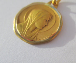 AUGIS et GRUN - Médaille pendentif biface Or - Castafiore