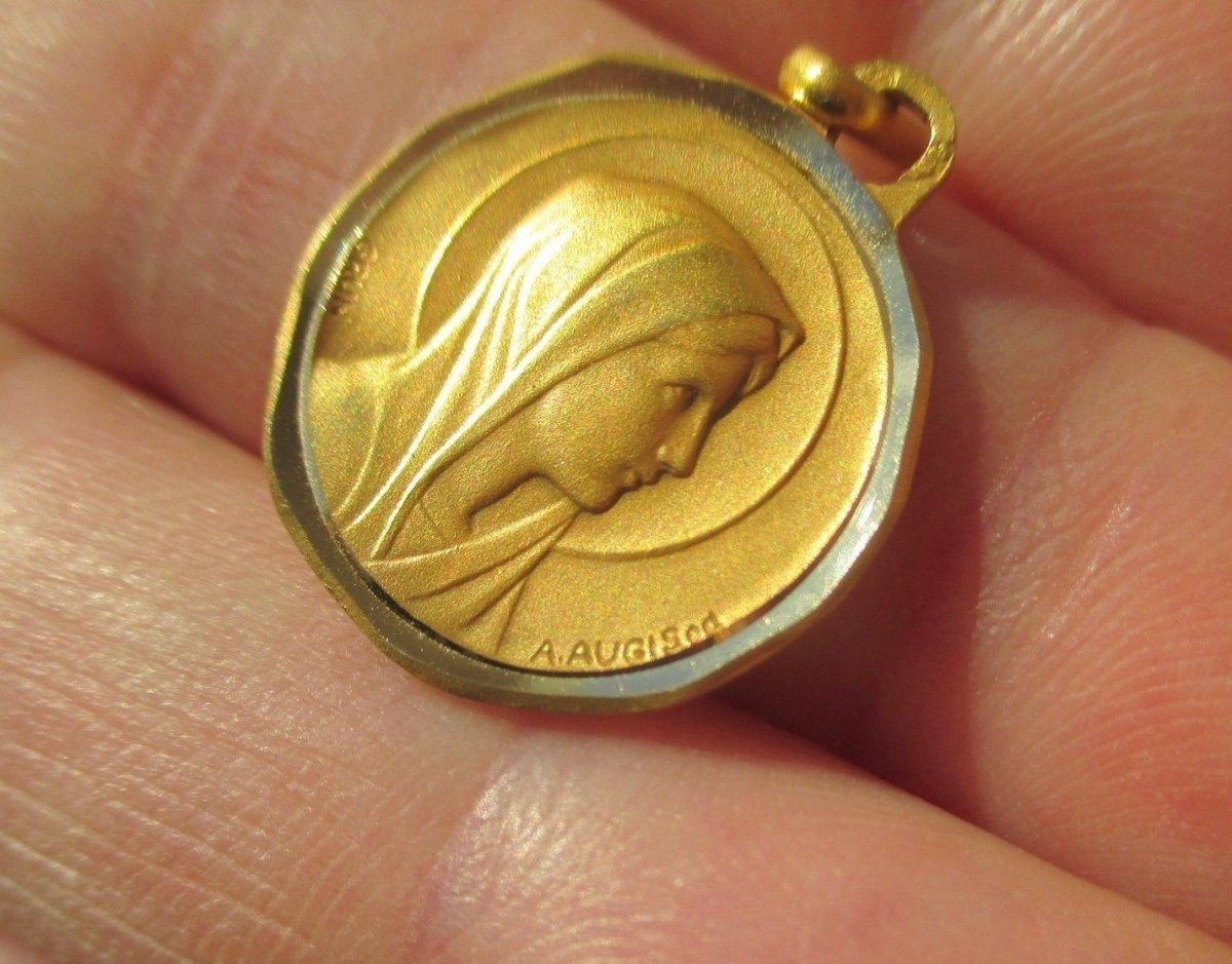 AUGIS et GRUN - Médaille pendentif biface Or - Castafiore