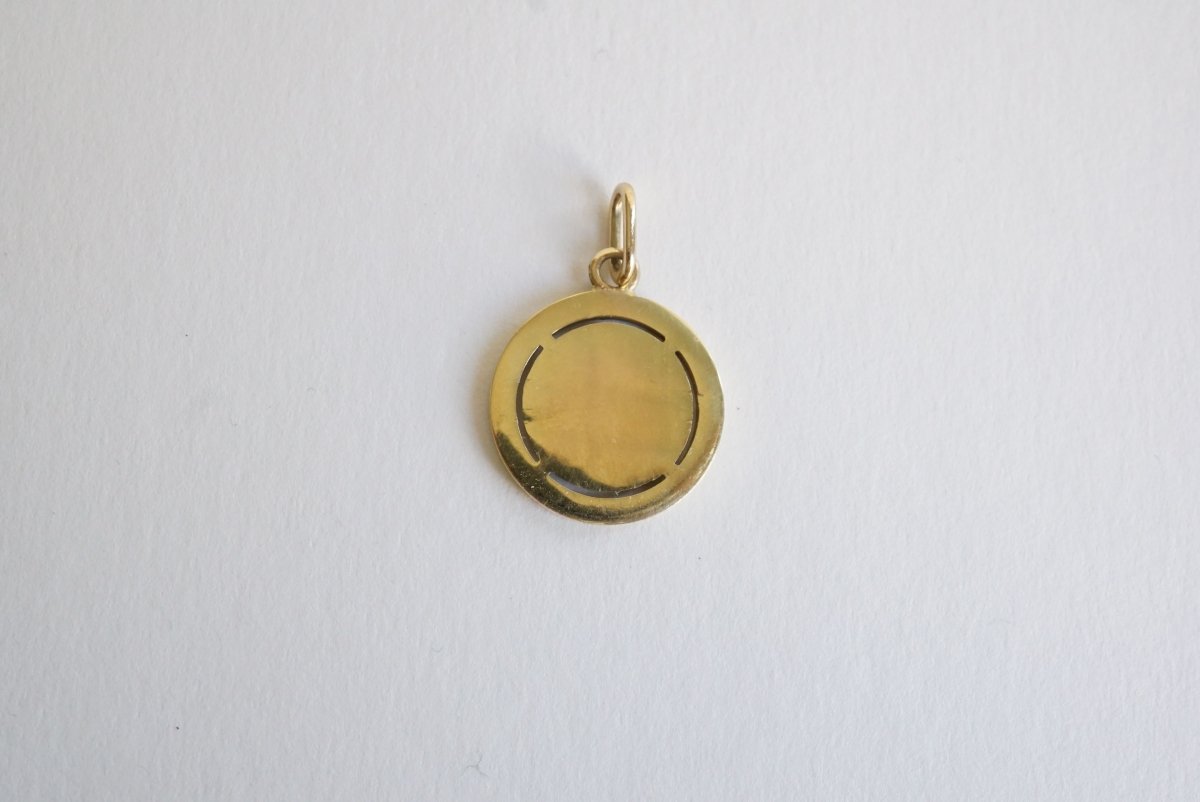 Augis Médaille or rubis et diamants - Castafiore