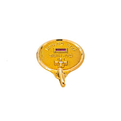 Augis Pendentif Médaille Médaille d'amour Or jaune Rubis - Castafiore