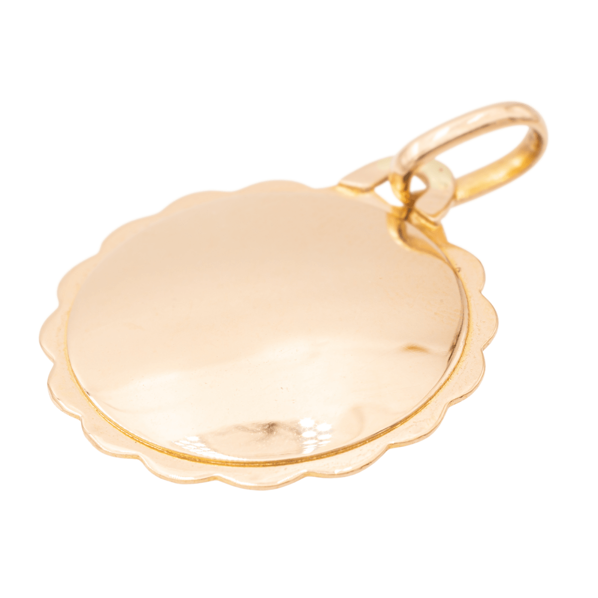 Augis Pendentif Médaille Médaille d'amour Or jaune Rubis - Castafiore