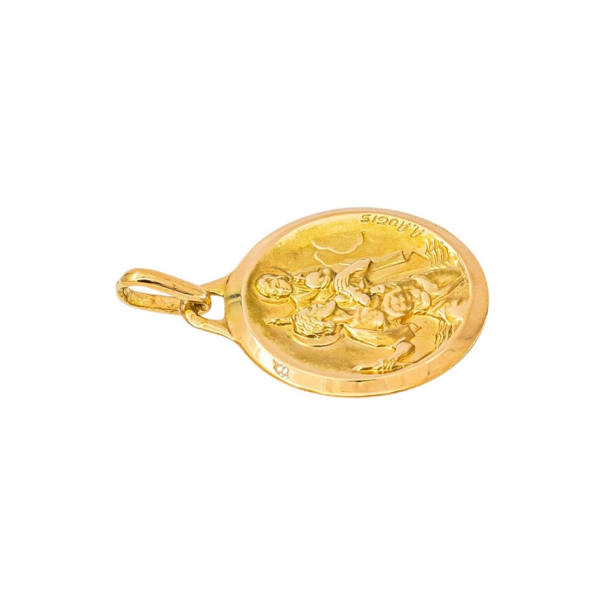 Augis Pendentif Médaille Or jaune - Castafiore