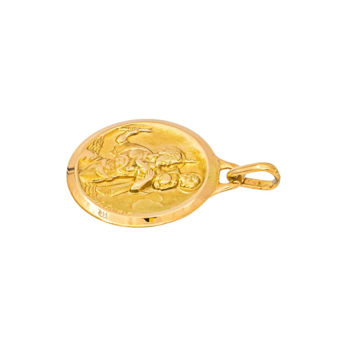 Augis Pendentif Médaille Or jaune - Castafiore