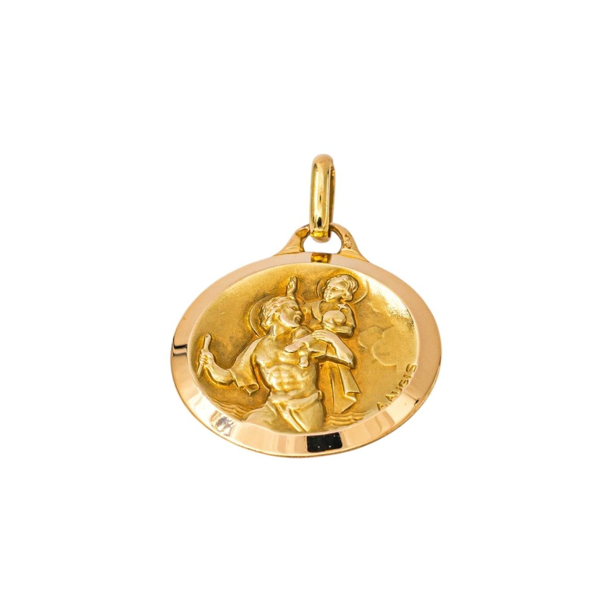 Augis Pendentif Médaille Or jaune - Castafiore