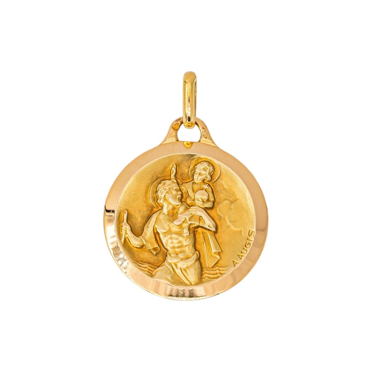 Augis Pendentif Médaille Or jaune - Castafiore