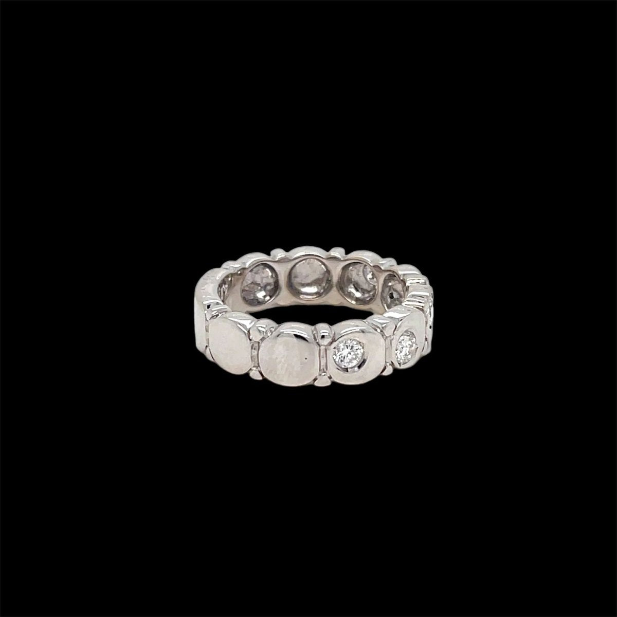 Authentic Marina B Diamond Gold Band Ring - Castafiore