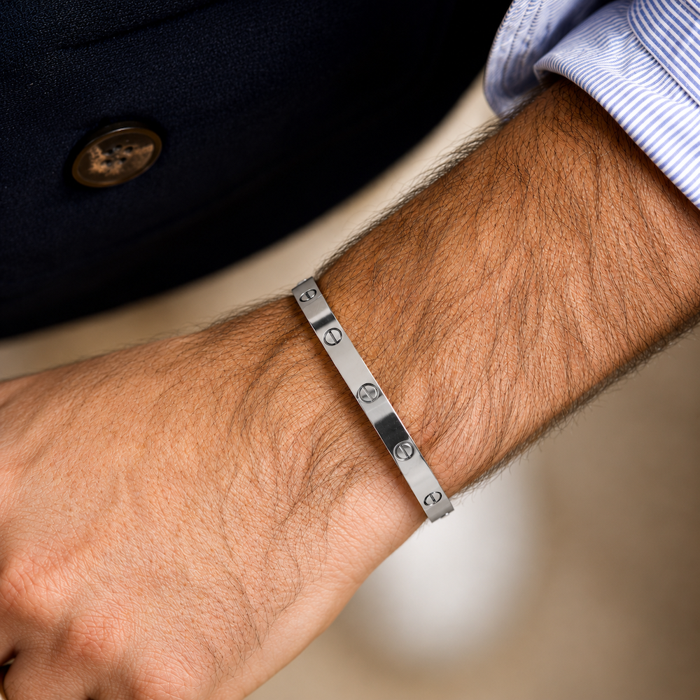 Bracelet Jonc CARTIER "Love" en or blanc