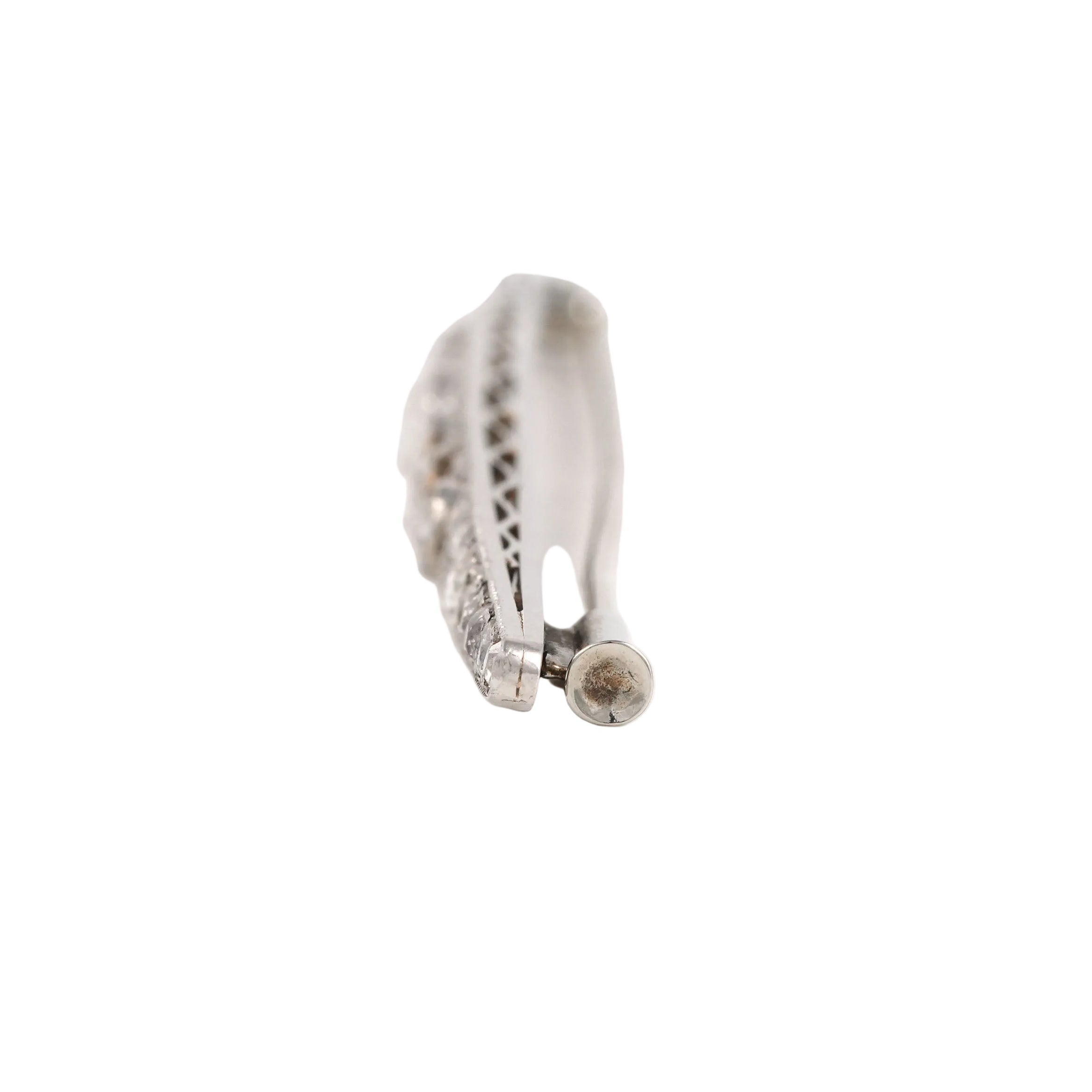 Broche Épingle en platine et diamants