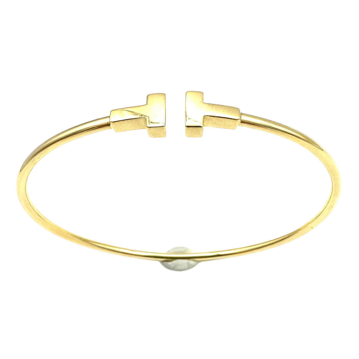 Bracelet Jonc TIFFANY & CO. "Tiffany T" en or jaune