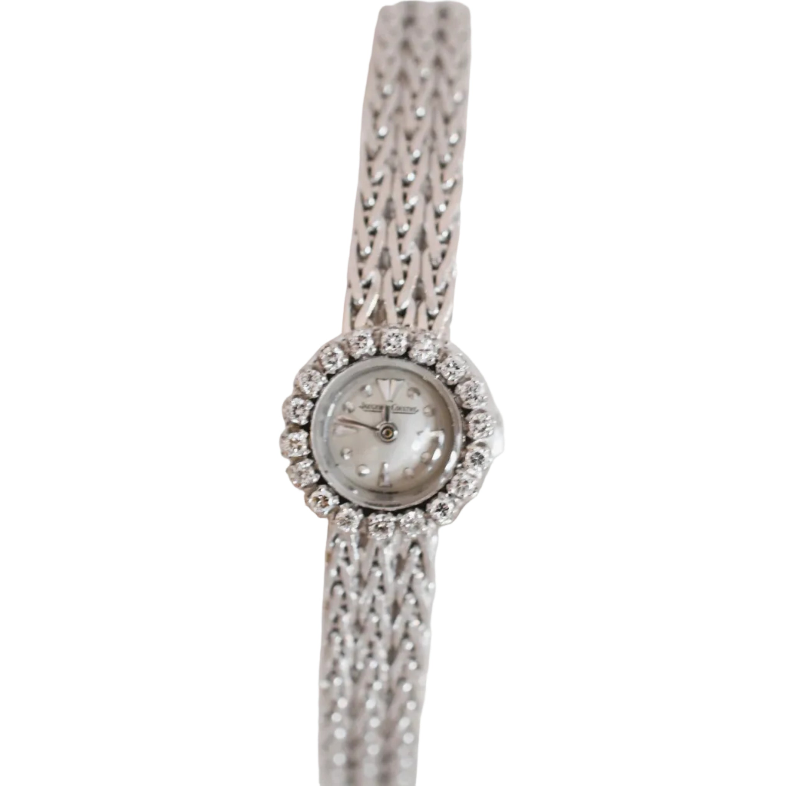 Montre JAEGER-LECOULTRE en or blanc et diamants