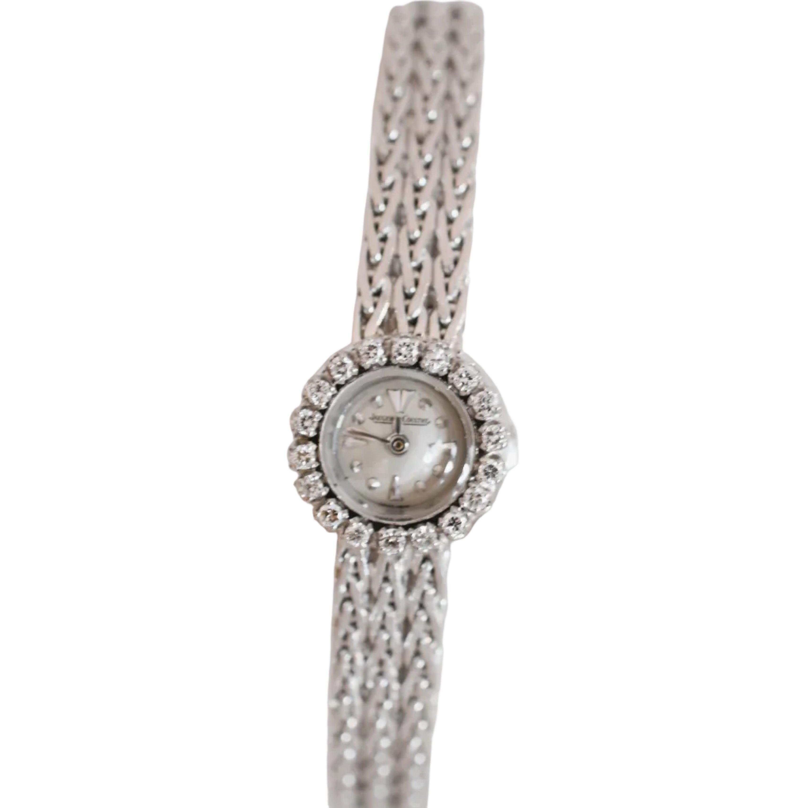 Montre JAEGER-LECOULTRE en or blanc et diamants