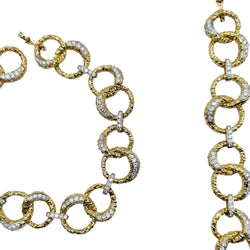 Collier M. GERARD en or jaune, platine et diamants