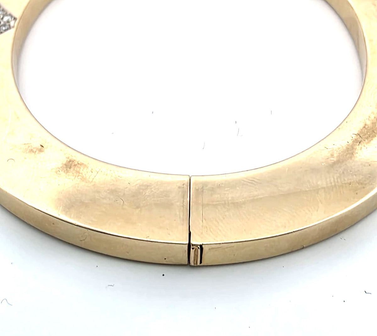 Bracelet Jonc en or jaune, lapis-lazuli et diamants