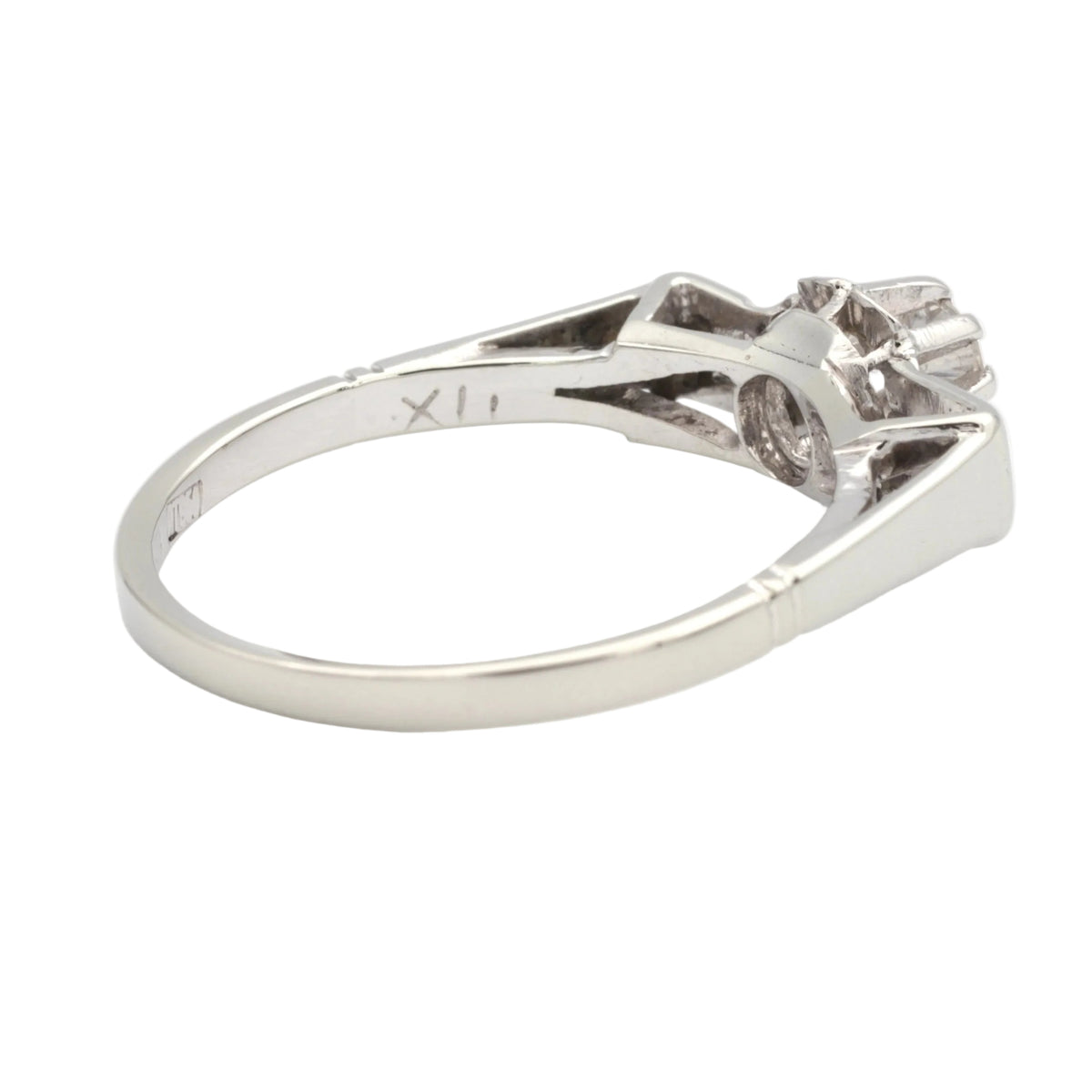 Bague Solitaire en or blanc et diamant