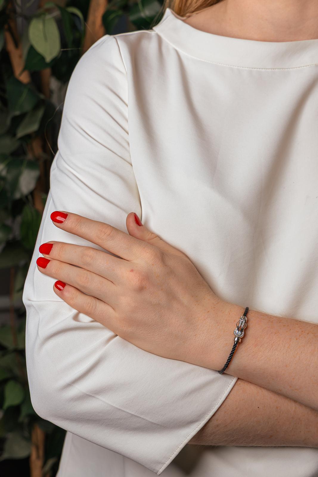 Fred Bracelet Chance Infinie Or blanc Diamant