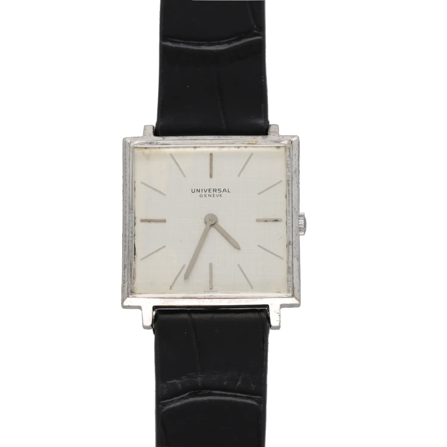 Montre UNIVERSAL en acier et cuir