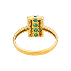 Bague Or jaune Emeraude