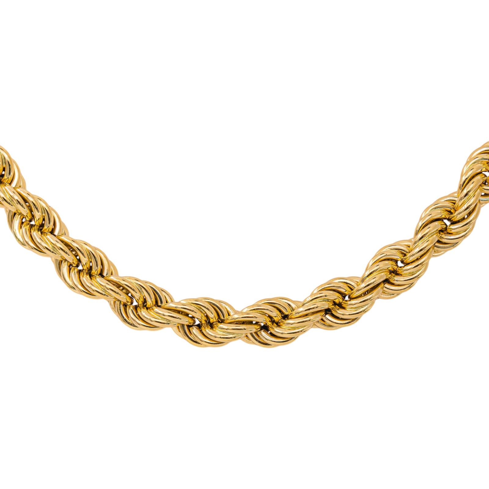 Collier Maille corde Or jaune