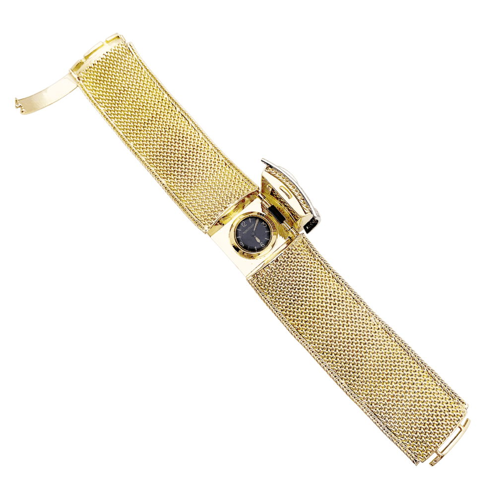 Montre secrète Jaeger-Lecoultre, « Ceinture », or jaune, or blanc, diamants.
