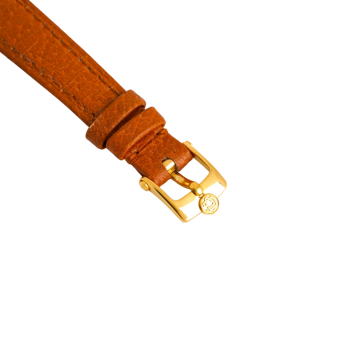 Montre VAN CLEEF & ARPELS. PM "PA 49" en or jaune, acier et cuir