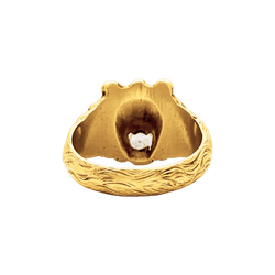 Bague « Lion », or jaune, diamant.