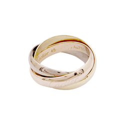 Bague Cartier, "Trinity Classique", trois ors.