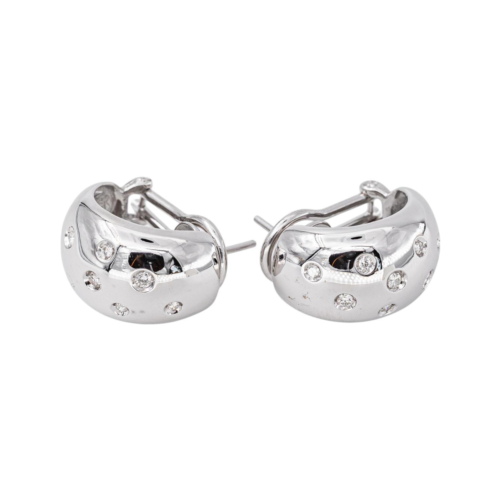 Boucles d'oreilles Or blanc Diamant