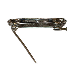 Broche Barrette en or blanc et diamants