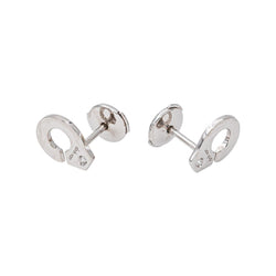 Dinh Van Boucles d'oreilles Menottes Or blanc Diamant