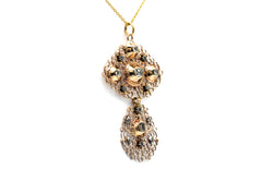 Pendentif en or jaune et diamants