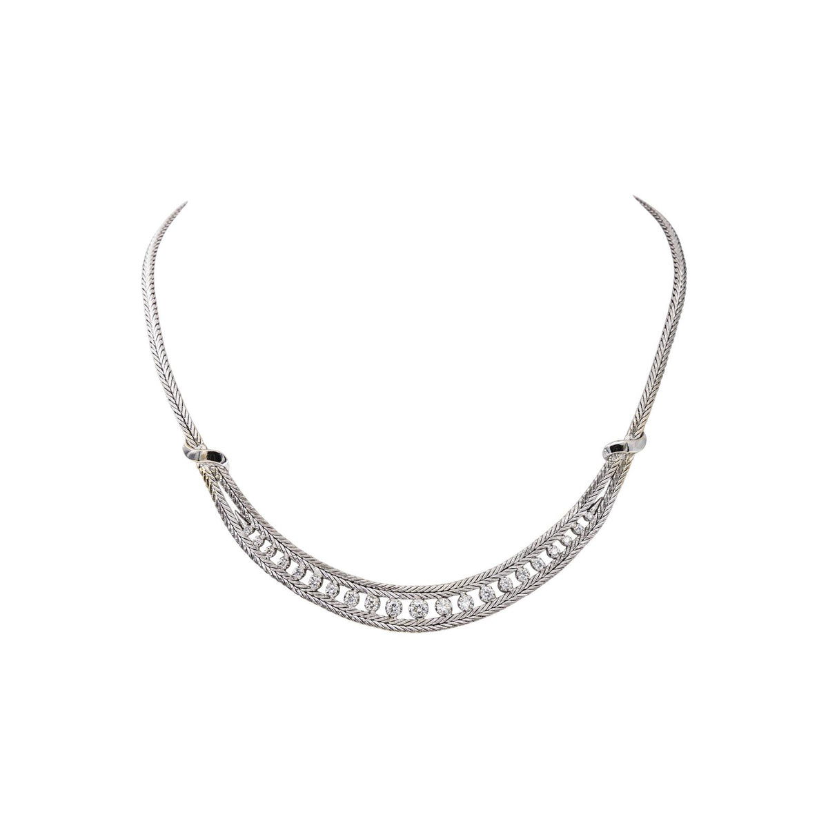 Collier  Or blanc Diamant