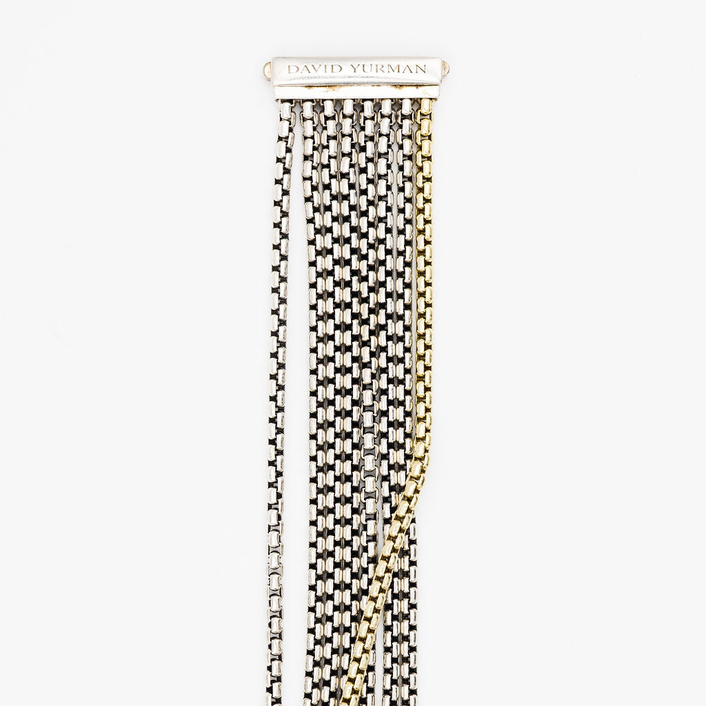 Bracelet DAVID YURMAN en argent et or jaune