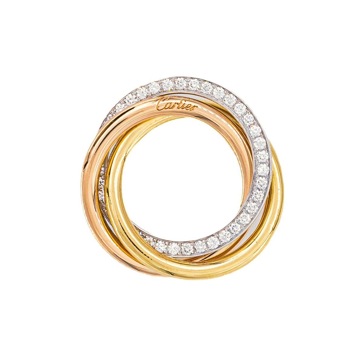 Cartier Bracelet Cordon Trinity Or jaune Diamant