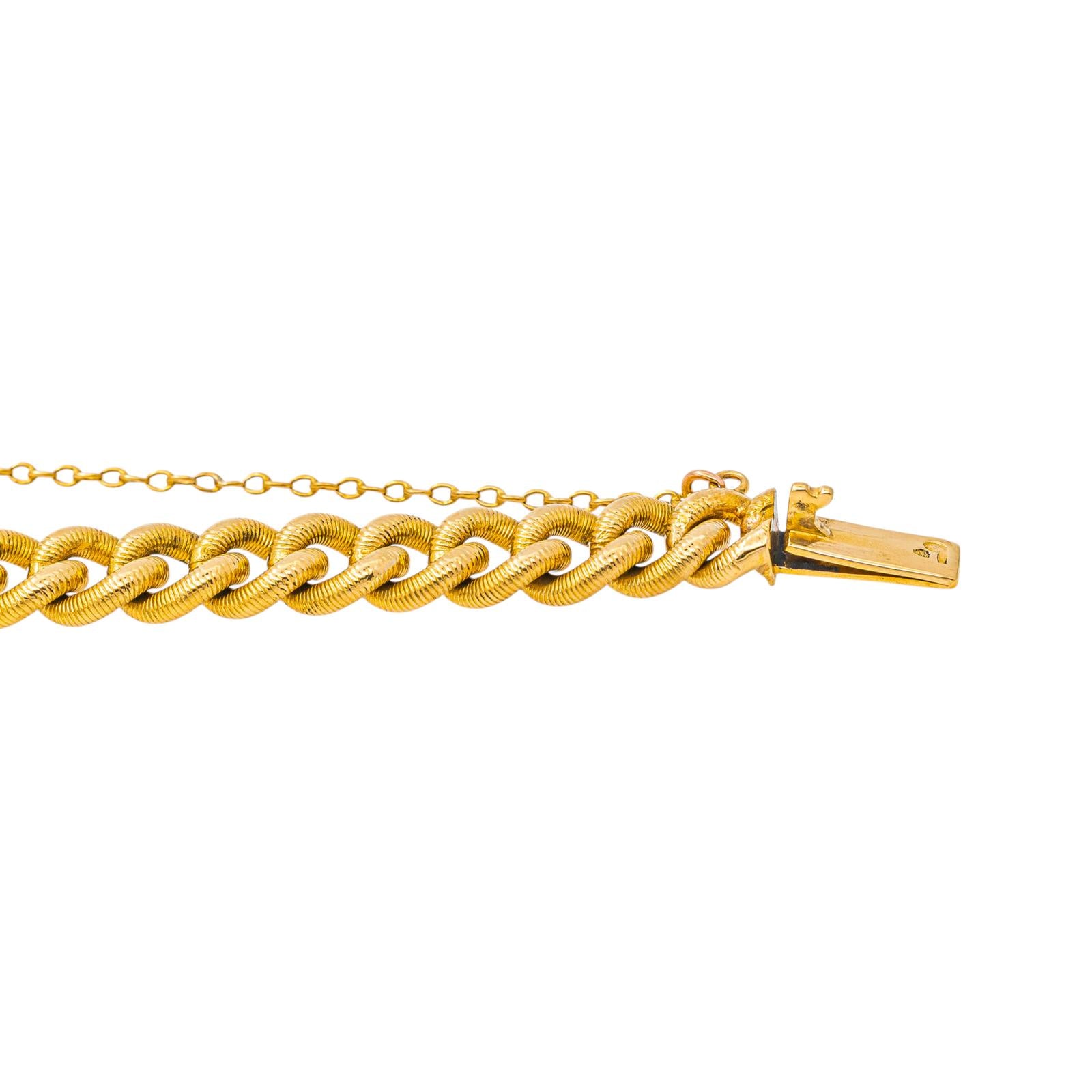 Bracelet Maille gourmette Or jaune