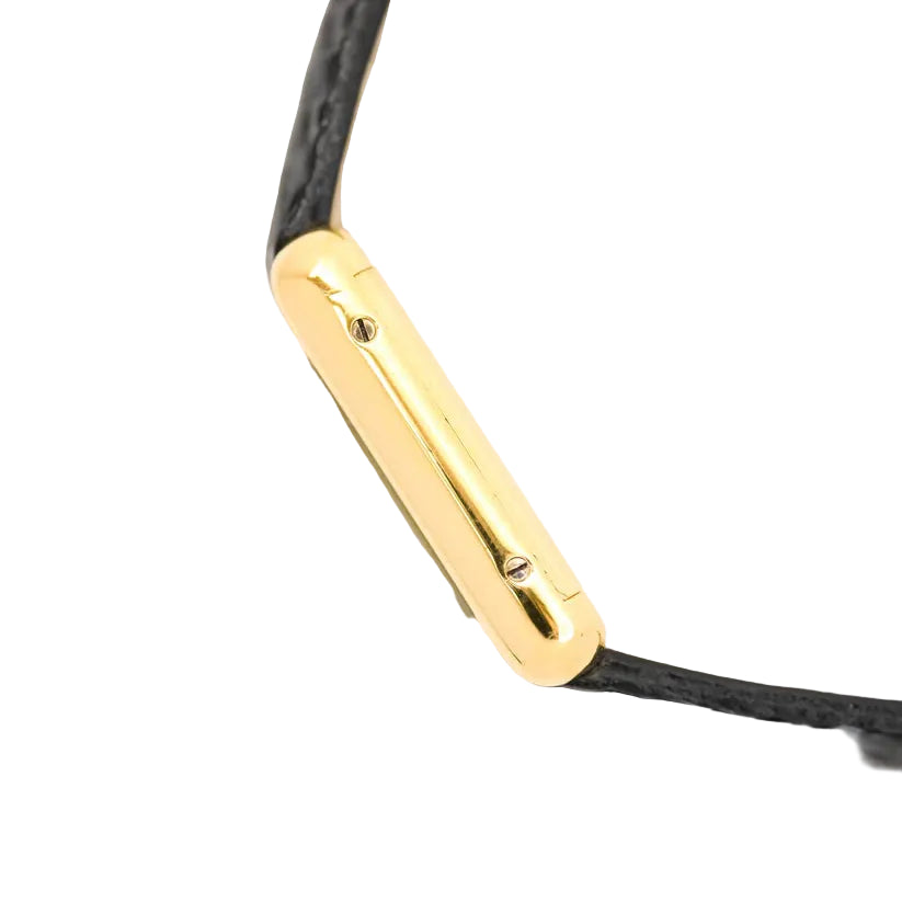 Montre CARTIER "Tank Must" PM en vermeil et cuir