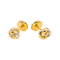 Cartier Boucles d'oreilles Puces Trinity Or rose Diamant