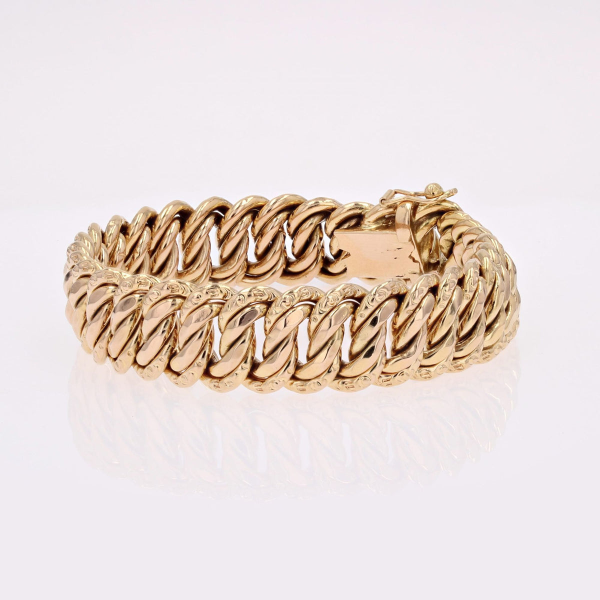 Bracelet Maille en or rose