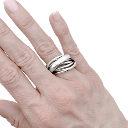 Bague Pomellato,"Mille cercles", or blanc.